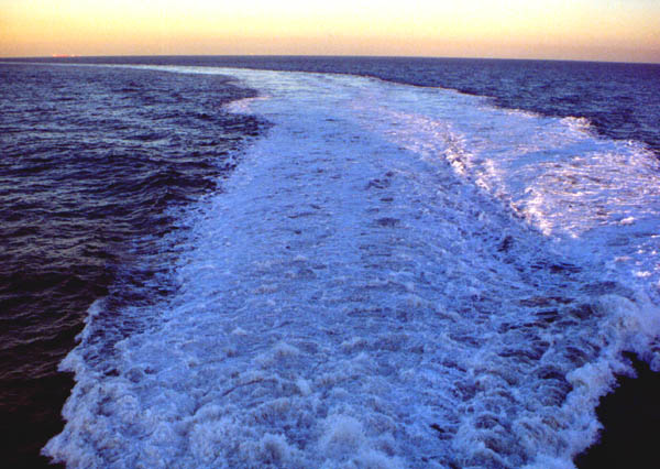 North Sea from the ferry (21-10-2001)